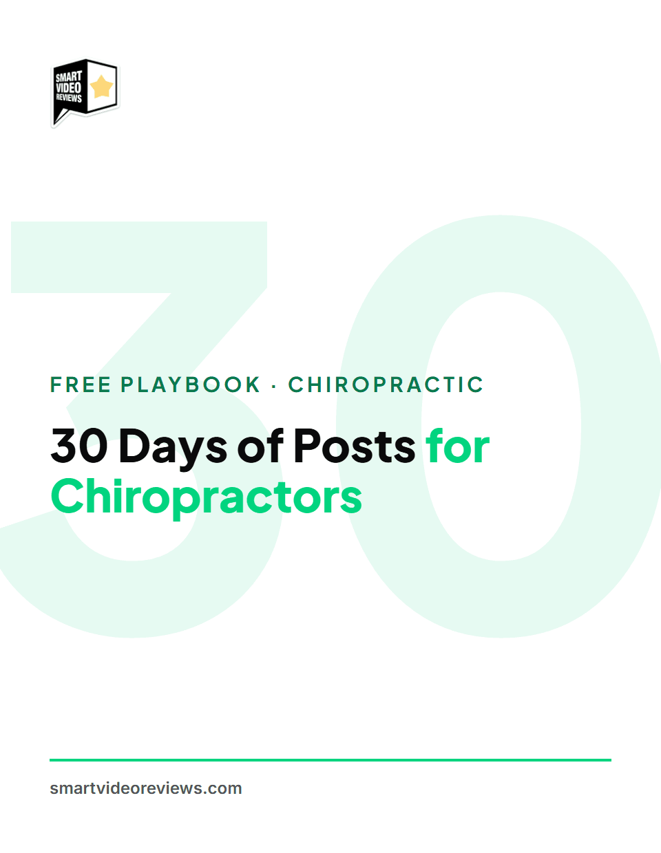 30 Days of Posts for Chiropractors — cover