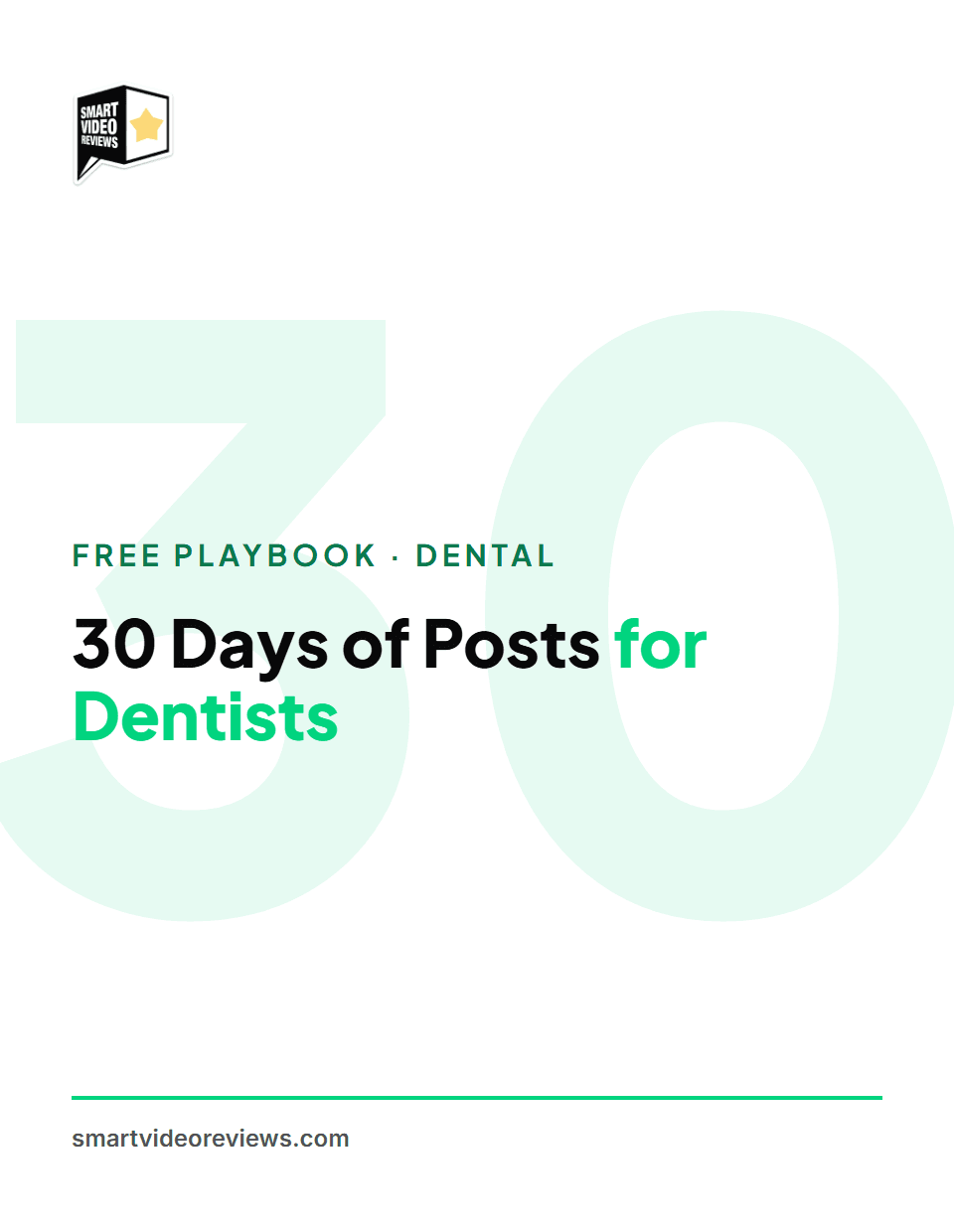 30 Days of Posts for Dentists — cover