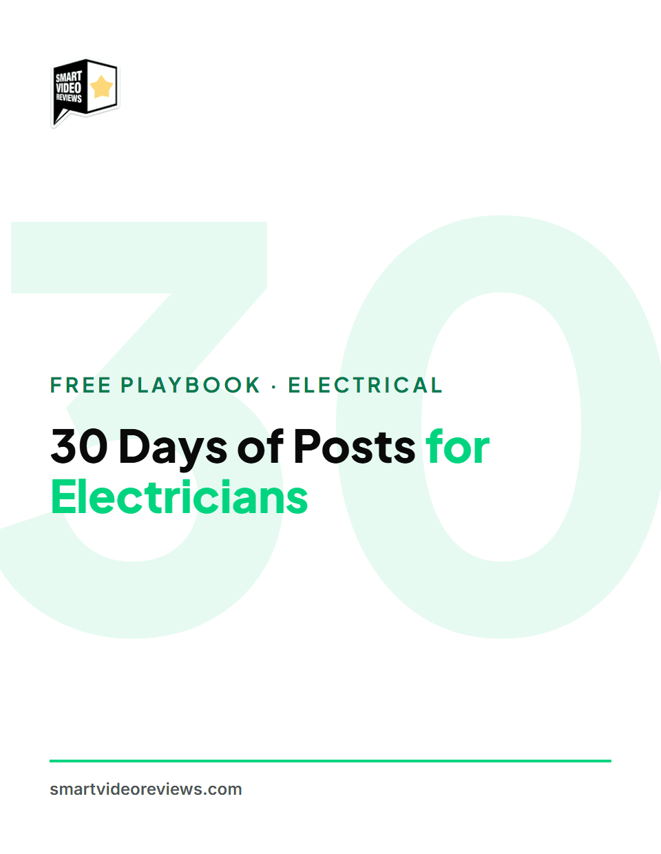 30 Days of Posts for Electricians — cover