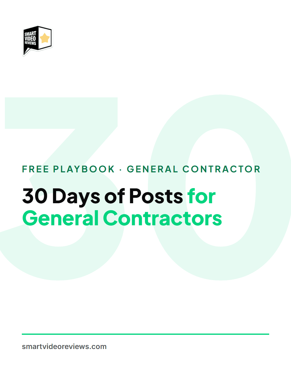 30 Days of Posts for General Contractors — cover