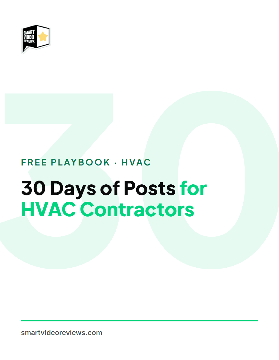 30 Days of Posts for HVAC Contractors — cover