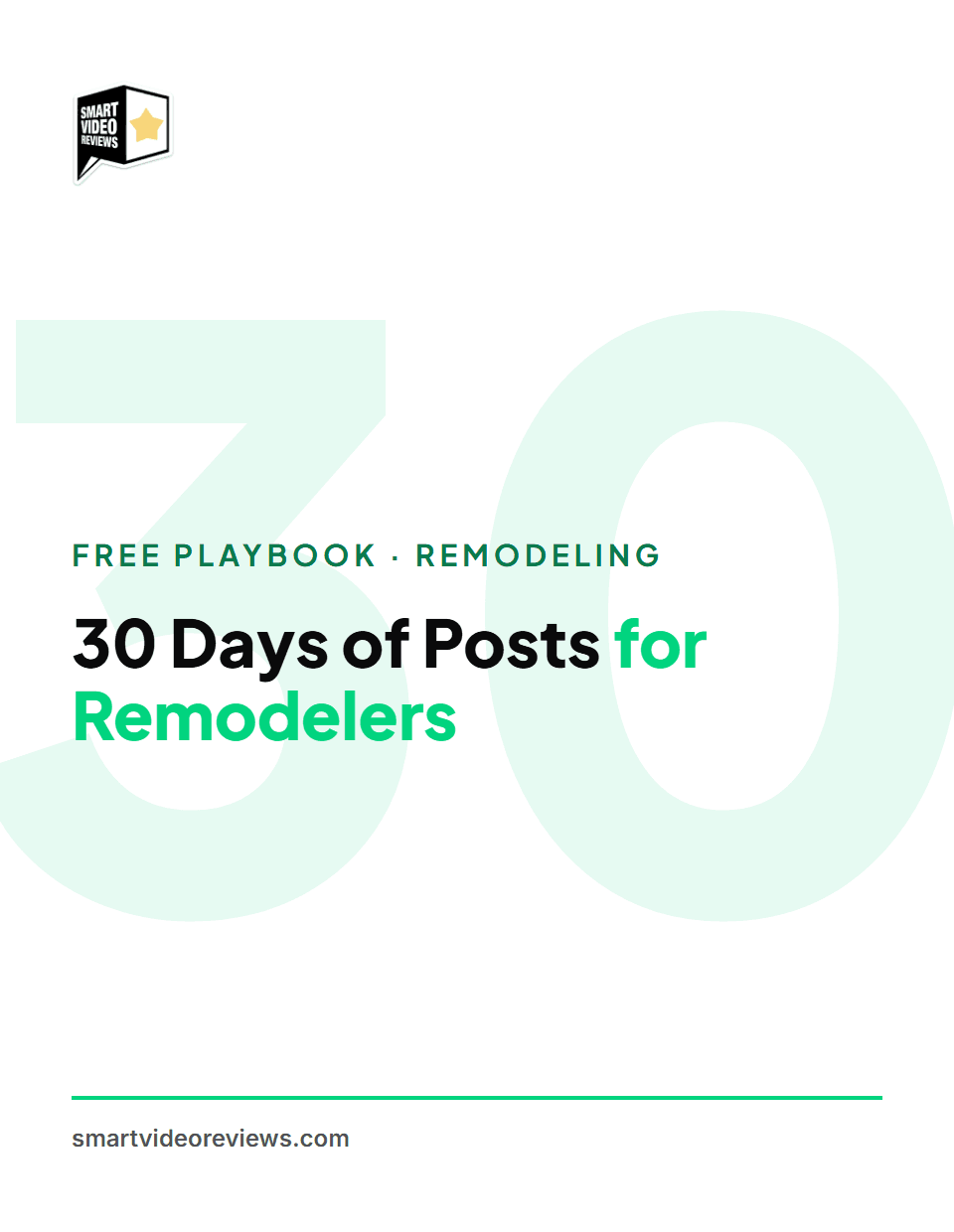 30 Days of Posts for Kitchen & Bath Remodelers — cover