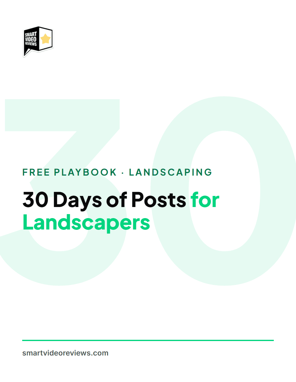 30 Days of Posts for Landscapers — cover