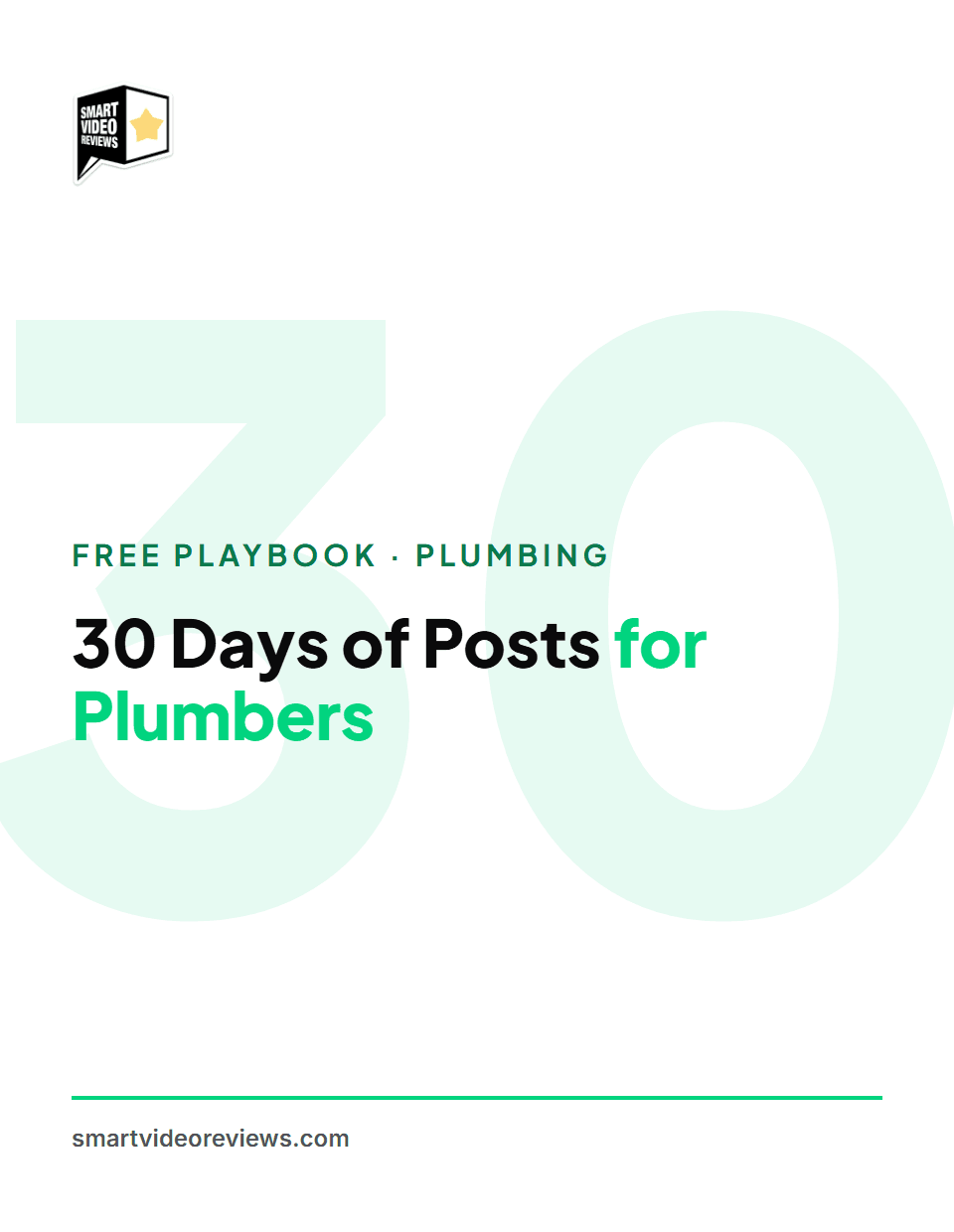 30 Days of Posts for Plumbers — cover