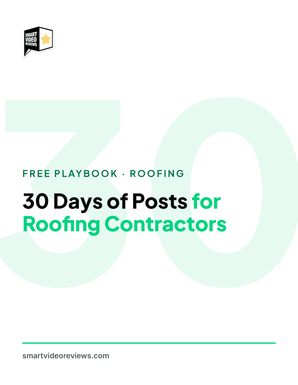 30 Days of Posts for Roofing Contractors — cover